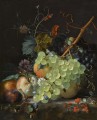Naturaleza muerta con flores y frutas Jan van Huysum